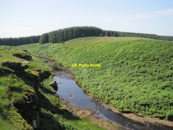 Photo 6"x4" River Irthing Gorge from Tod Hole Hag Sike c2014