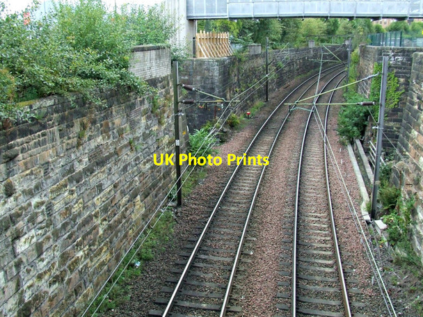 Photo 6"x4" Railway line at St Vincent Crescent Glasgow c2014