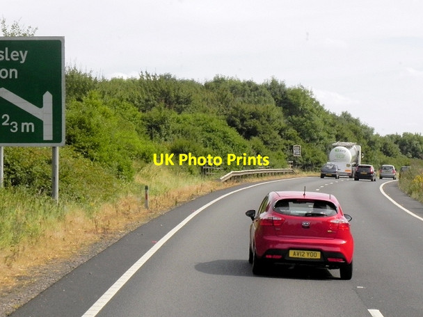 Photo 6"x4" Southbound A34 near Gore Hill East Ilsley c2014