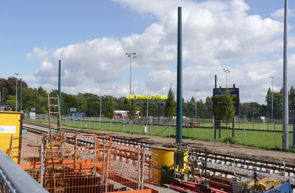 Photo 6"x4" Tramway alongside Beeston Hockey Club Beeston\/SK5236 c2014