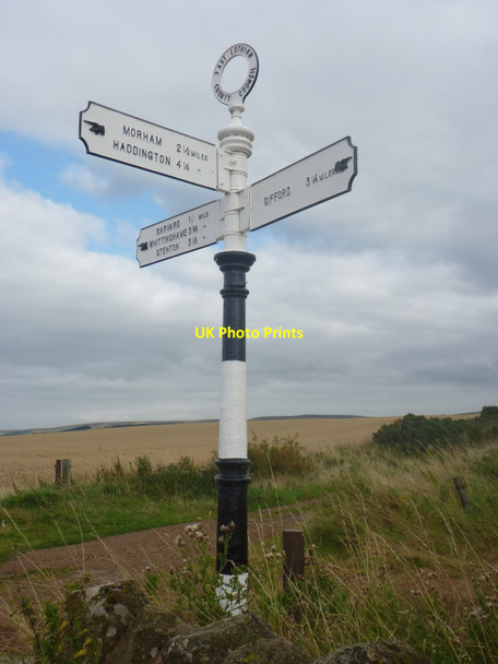 Photo 6"x4" Rural East Lothian : ELCC Fingerpost At Chesters Crossroads Carfrae\/NT5769 c2014