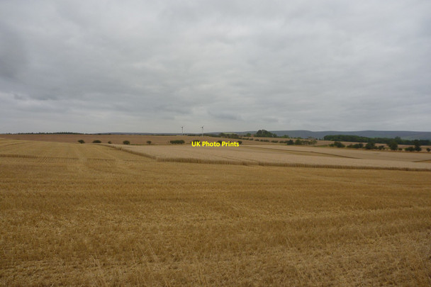 Photo 6"x4" East Lothian Landscape : Harvest Time Near Winding Law Gifford c2014