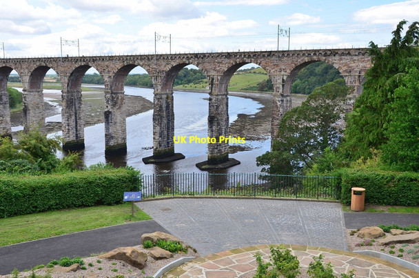 Photo 6"x4" Viewpoint and Royal Border Bridge, Berwick-upon-Tweed Berwick-upon-Tweed c2014