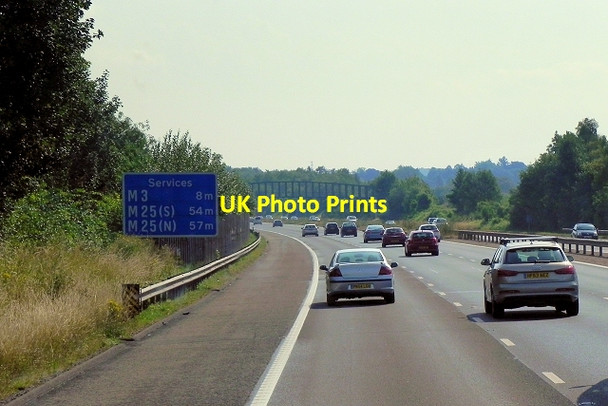 Photo 6"x4" Eastbound M3 near Basingstoke Hatch\/SU6752 c2014