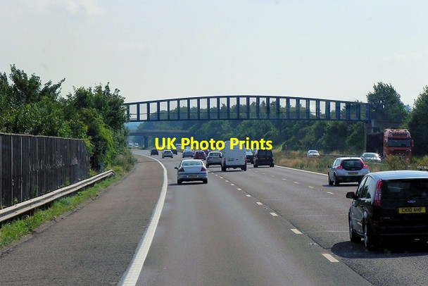 Photo 6"x4" Footbridge over the M3 at Hatch Hatch\/SU6752 c2014