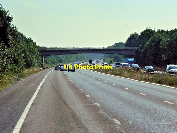 Photo 6"x4" Eastbound M3, Bridge at Andwell Lane Andwell c2014