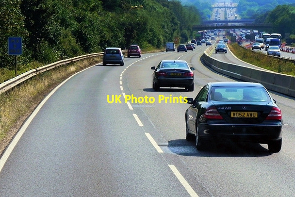 Photo 6"x4" Eastbound M3, Shapley Hill Winchfield c2014