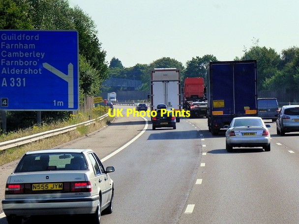 Photo 6"x4" Eastbound M3 near Cove Southwood\/SU8455 c2014