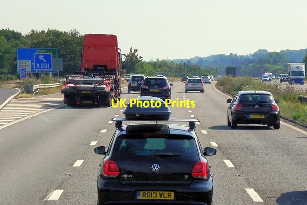 Photo 6"x4" Eastbound M3 at Junction 4 Frimley c2014