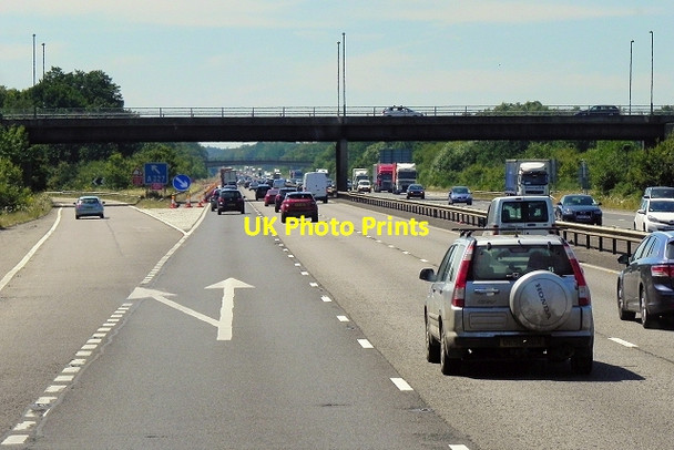 Photo 6"x4" Westbound M3, Bridge at Junction 4a Southwood\/SU8455 c2014
