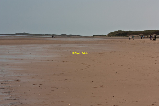 Photo 6"x4" Brancaster beach, view East Marsh Side c2014