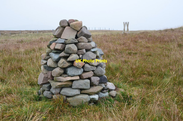 Photo 6"x4" Cairn on Whitehope Heights Whitehope Heights c2014