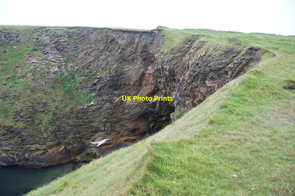 Photo 6"x4" The head of Forn Geo, Skaw Kirkaton c2014