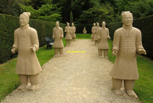 Photo 6"x4" Terracotta warriors at Buscot Park Buscot c2014