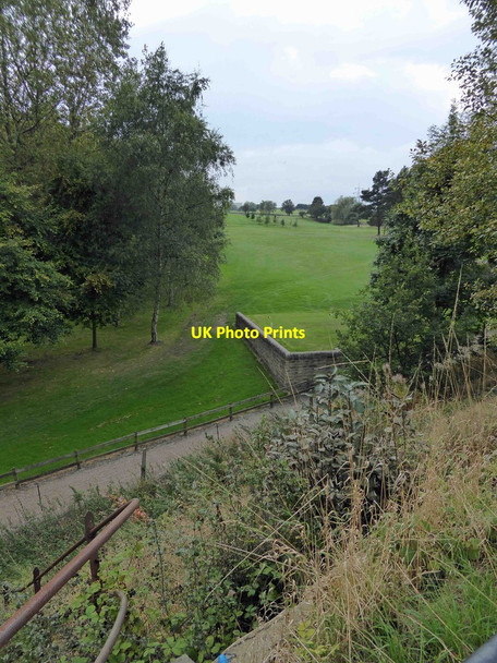 Photo 6"x4" Cleckheaton and District golf club from the Spen Valley Greenway Cleckheaton c2014