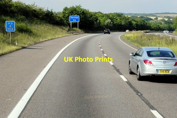 Photo 6"x4" Northbound M3, Easton Down Winchester c2014