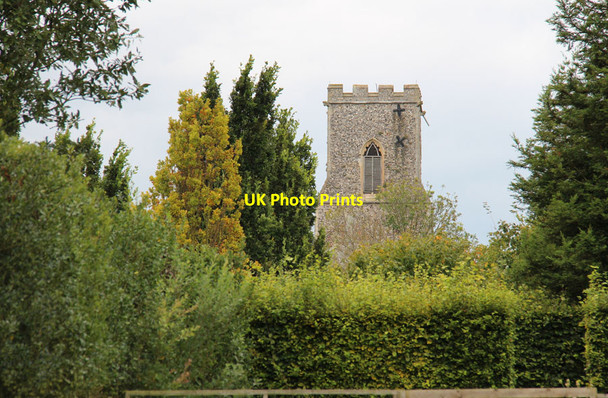 Photo 6"x4" The Old Vicarage Gardens, East Ruston - East Ruston Church Happisburgh Common c2014