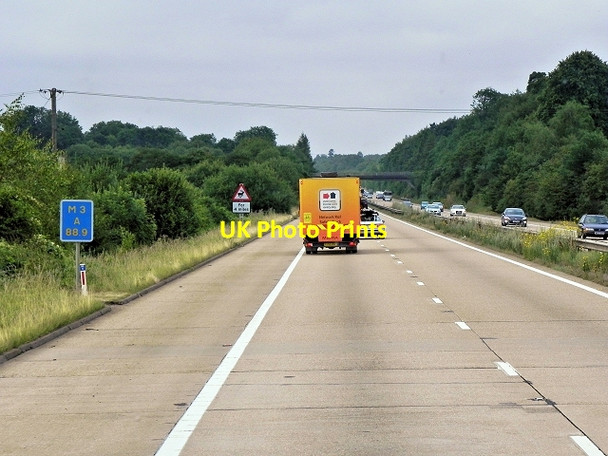 Photo 6"x4" Southbound M3 at DLS M3 A88.9 Popham\/SU5543 c2014