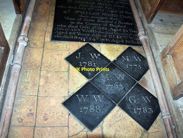 Photo 6"x4" St Botolph, Trunch - Ledger slab Trunch c2014