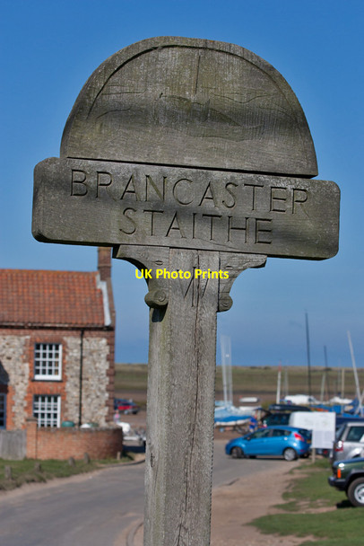 Photo 6"x4" Village sign, Brancaster Staithe Brancaster Staithe c2014