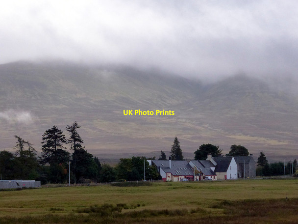 Photo 6"x4" A view towards Carn na Caim from the railway crossing south of Dalwhinnie Station Dalwhinnie c2014