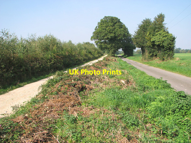 Photo 6"x4" Footpath running parallel with Long Lane Cangate c2014