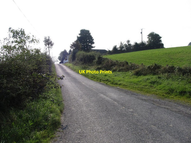 Photo 6"x4" Corliss Road ascending southwards from Teer Cross Roads Crossmaglen c2014