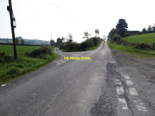 Photo 6"x4" View south along Corliss Road at Teer Cross Roads Crossmaglen c2014