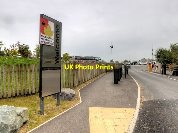 Photo 6"x4" Entrance to National Memorial Arboretum Croxall c2014