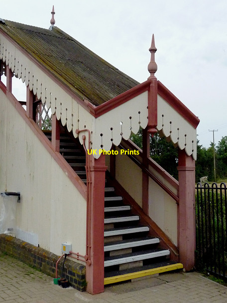 Photo 6"x4" Station footbridge at Wilmcote, Warwickshire Wilmcote c2012