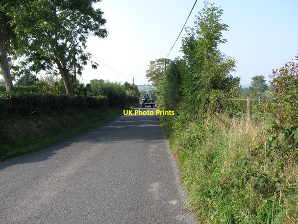 Photo 6"x4" Road westwards towards the junction with the L3700 Drumakill c2014