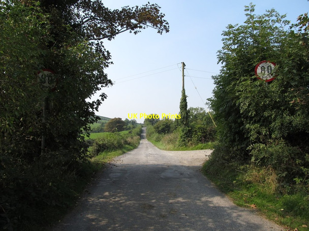 Photo 6"x4" Crossing into the Irish Republic along Corliss Road Drumakill c2014