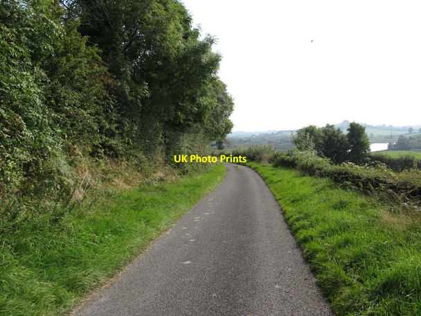 Photo 6"x4" Lough Road descending southwards Drumakill c2014