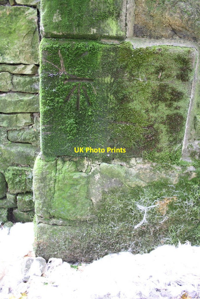 Photo 6"x4" Benchmark on Low Sprintgill Farm building Fell End\/SD7298 c2014
