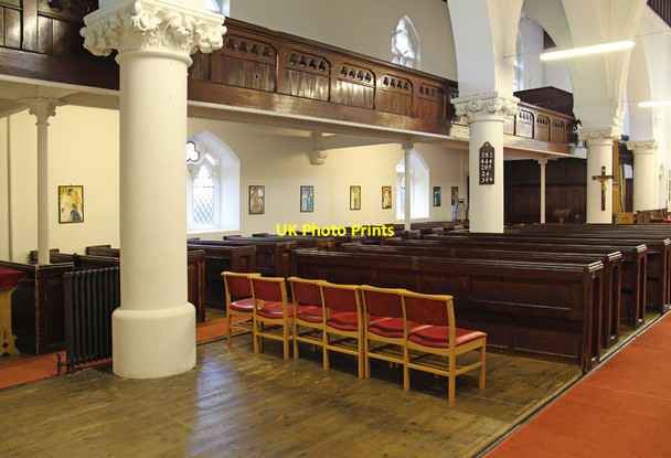 Photo 6"x4" All Saints, Haggerston - North arcade Hackney c2014