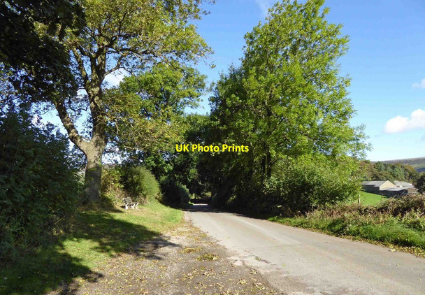 Photo 6"x4" Bench on Cogger's Lane heading towards Stanage Moor Hathersage c2014