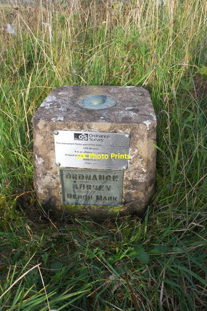 Photo 6"x4" Benchmark on bank beside A685 Nateby\/NY7706 c2014