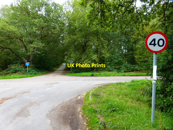 Photo 6"x4" Rushmoor Road crosses Bourley Road Aldershot c2014