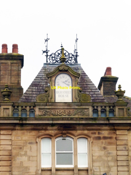 Photo 6"x4" Clock, High Street House, Skipton Skipton c2014