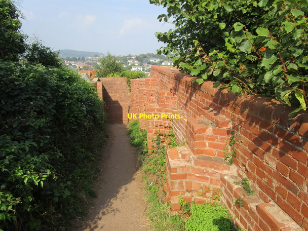 Photo 6"x4" South West Coast Path and the remains of a building Budleigh Salterton c2014