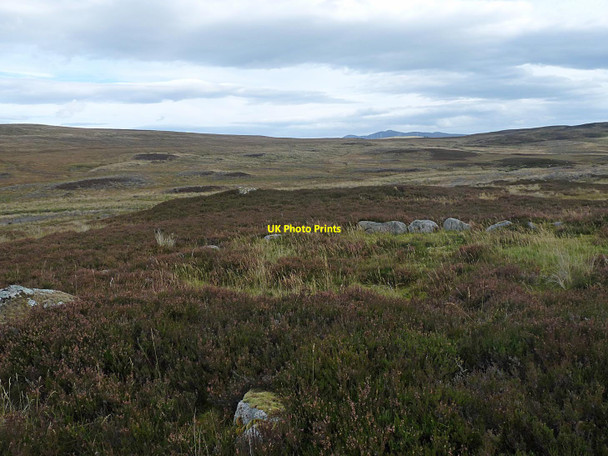 Photo 6"x4" Hut circle above the Allt na L\u00c3\u00b9ibe, Sutherland West Langwell c2014