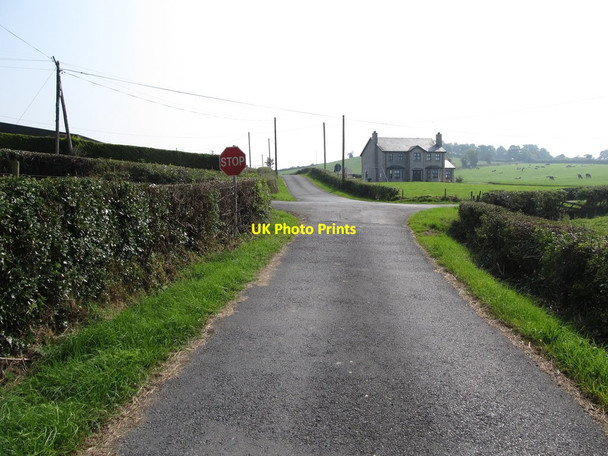 Photo 6"x4" Tullyraghan Cross Roads from the west Drumakill c2014