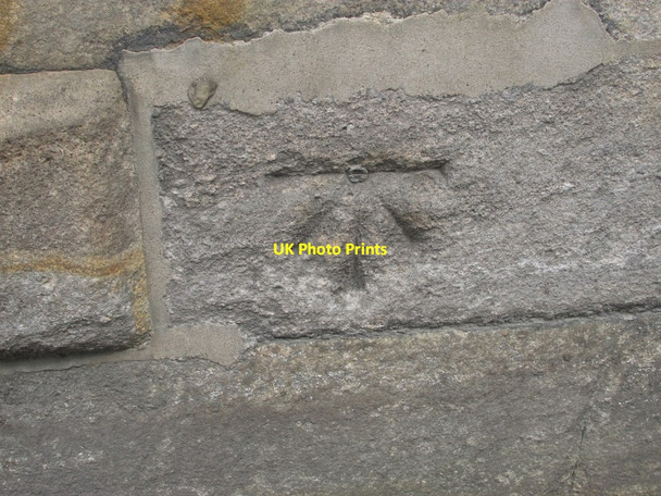 Photo 6"x4" St Giles church benchmark Pontefract c2014