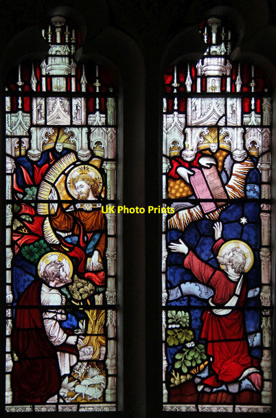 Photo 6"x4" St Luke, Charlton - Stained glass window Greenwich\/TQ3977 c2014