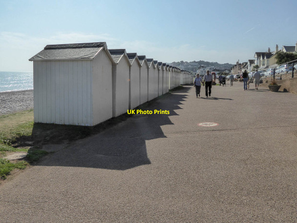 Photo 6"x4" Beach Huts,  Budleigh Salterton, Devon Budleigh Salterton c2014