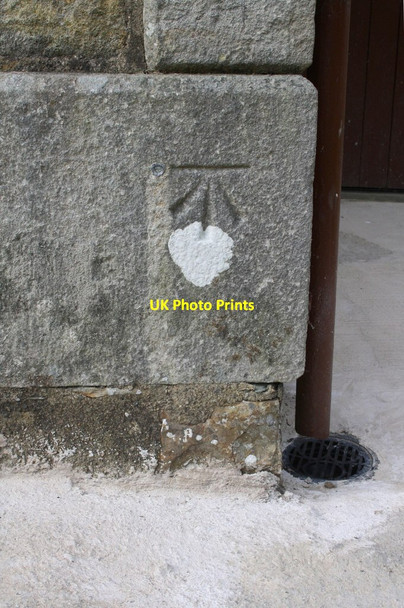 Photo 6"x4" Benchmark on Cautley Methodist Chapel Cautley c2014