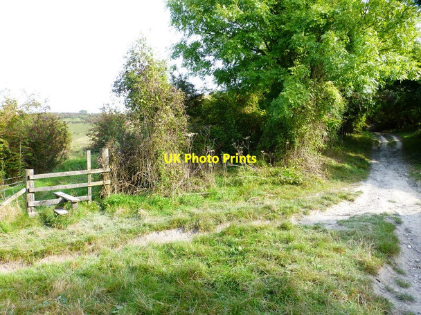 Photo 6"x4" Junction on Limekiln Lane Ramsdean c2014