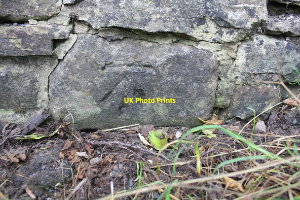 Photo 6"x4" Benchmark on bridge over Southwaite Gill Outhgill c2014