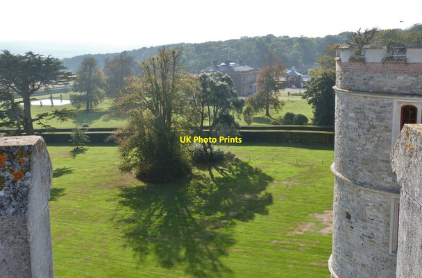 Photo 6"x4" View South-east from the top of the castle East Lulworth c2014