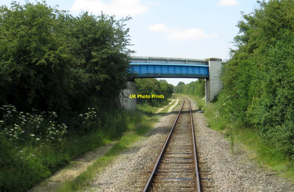 Photo 6"x4" A footbridge over the line Twyford\/SP6626 c2014